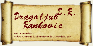 Dragoljub Ranković vizit kartica